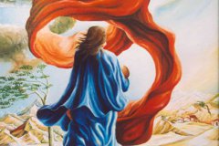 Mujer en viento